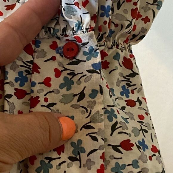 Zara Basics Floral One Shoulder Top - Picture 5 of 10